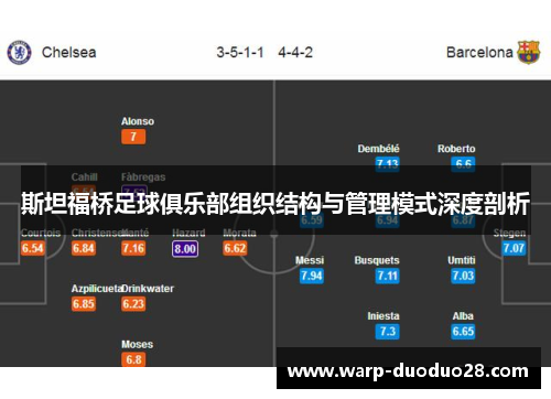 斯坦福桥足球俱乐部组织结构与管理模式深度剖析