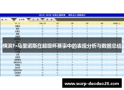 横滨F·马里诺斯在超级杯赛事中的表现分析与数据总结
